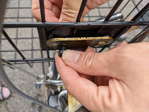 自転車　かご　交換　自分で