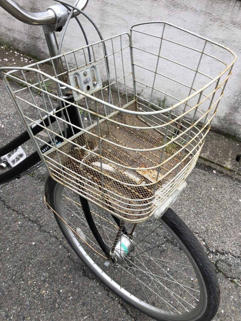 自転車　かご　交換　自分で